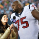 Image for article titled Report: Look How Big Player Is Next To Sideline Reporter